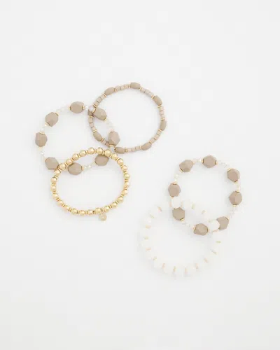 Chico's Neutral Stretch Set Of Five Bracelets |