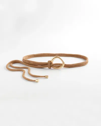 Chico's Neutral Goldtone Rope Belt