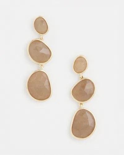 Chico's Neutral Stone Drop Earrings |