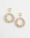Chico's No Droop Beaded Hoop Earrings |  In Blush