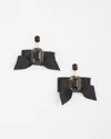 Chico's No Droop Black Bow Earrings |  In Black
