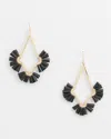 CHICO'S NO DROOP BLACK GLASS BEAD EARRINGS | CHICO'S