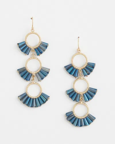 Chico's No Droop™ Blue Triple Drop Earrings |