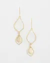 Chico's No Droop Charm Drop Earrings |  In Gold