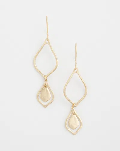 Chico's No Droop Charm Drop Earrings |  In Gold