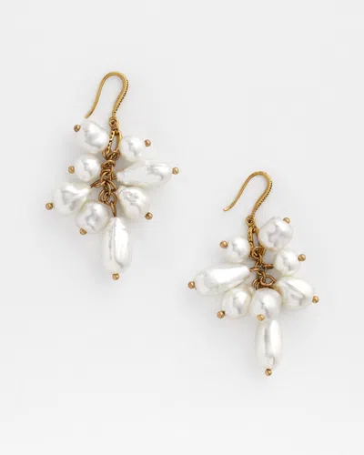 Chico's No Droop™ Faux-pearl Cluster Earrings |  In Gold