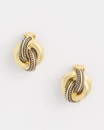 Chico's No Droop™ Gold Knot Clip-on Earrings |