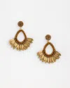 Chico's No Droop™ Gold Tone Fan Drop Earrings |  In Neutral