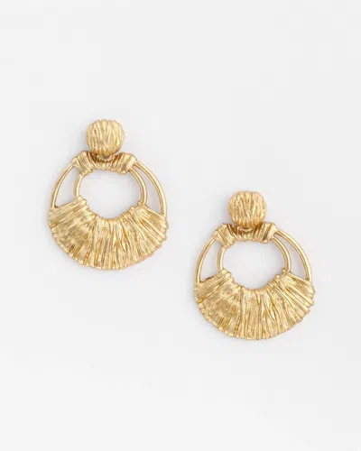 Chico's No Droop Goldtone Doorknocker Earrings