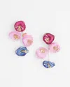 Chico's No Droop Multi Floral Drop Earrings |  In Purple