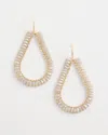 Chico's No Droop™ Neautral Beaded Teardrop Earrings |  In Neutral