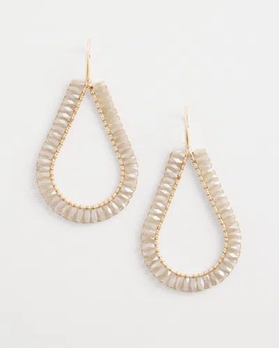 Chico's No Droop™ Neautral Beaded Teardrop Earrings |  In Neutral