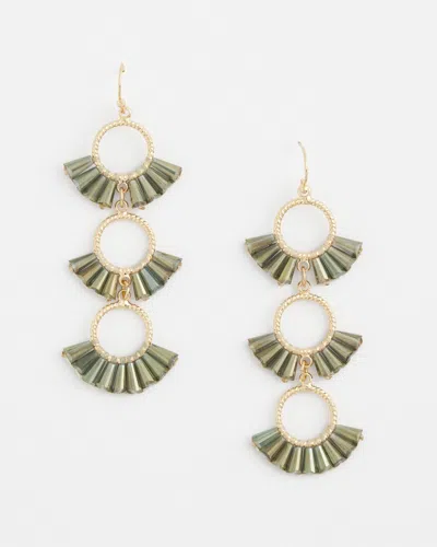 Chico's No Droop™ Olive Triple Drop Earrings |