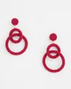 CHICO'S NO DROOP RED SEAD BEAD EARRINGS | CHICO'S