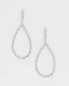 Chico's No Droop Silver Teardrop Wave Earrings |  In Silver