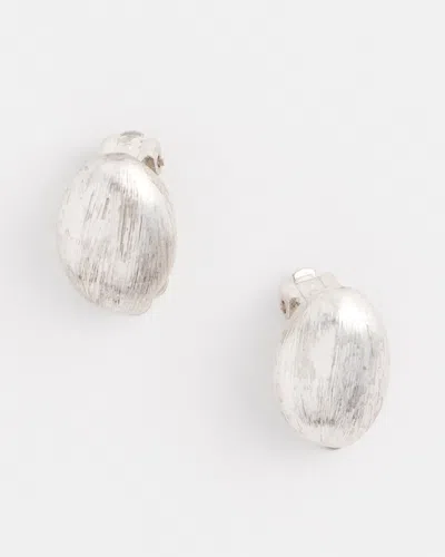 Chico's No Droop™ Silver Tone Clip-on Stud Earrings |  In Silver