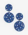 Chico's No Droop Thread Wrapped Drop Earrings |  In Blue