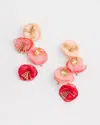 Chico's No Droop™ Tonal Mixed Flower Drop Earrings |  In Pink