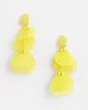Chico's No Droop™ Tonal Mixed Petal Drop Earrings |  In Yellow