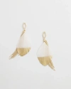 CHICO'S NO DROOP WHITE FRINGE EARRINGS | CHICO'S