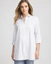 Chico's No Iron Classic-fit Tunic In Blue Lotus In Blue
