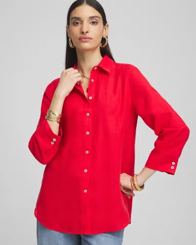 Chico's No Iron Linen Shirt In