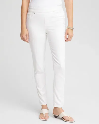 Chico's No Stain Pull-on Ankle Jeggings In White