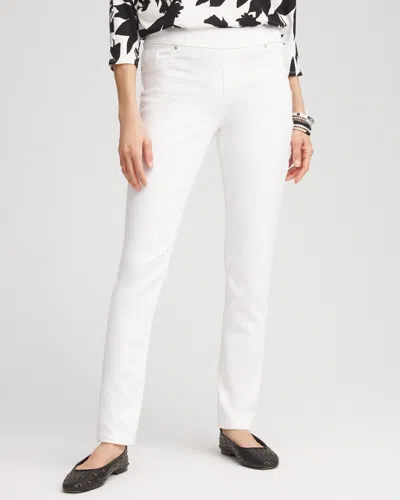 Chico's No Stain Pull-on Jeggings In White Size 16 |  In Alabaster