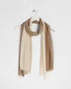 Chico's Ombre Metallic Oblong Scarf In Wild Truffle |  In Wild Truffle