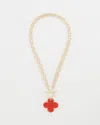 Chico's Orange Reversible Pendant Necklace |  In Candied Orange