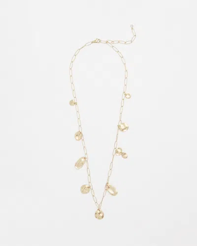 Chico's Originals Nomadic Charms Single Strand Necklace In Gold