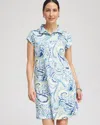 Chico's Knit Paisley Dress In Crystal Springs Size 16/18 |  Zenergy Activewear In Crystal Springs