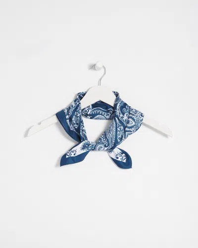 Chico's Paisley Square Scarf In Seaport |
