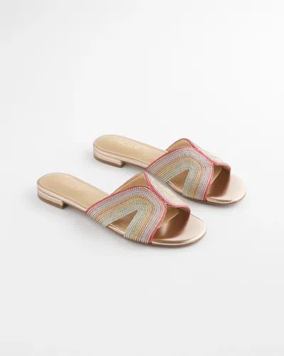 Chico's Palma Slide Sandals In Metallic In Multi