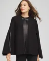 Chico's Party Cape In Black In Black