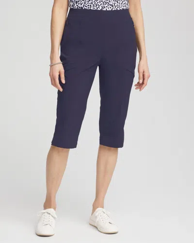 Chico's Pedal Pusher Pants In Blue