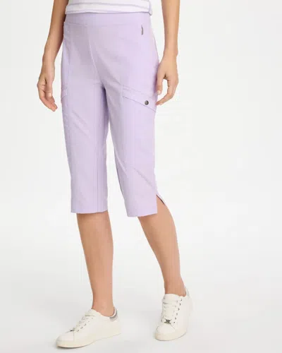 Chico's Pedal Pusher Pants In Purple