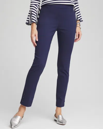 Chico's Petite Brigitte 180 Slim Ankle Pants In Blue Size 16p/18p |  In Passport Blue