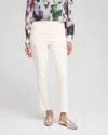 CHICO'S PETITE BRIGITTE BASIC SLIT ANKLE PANTS IN ENGLISH CREAM SIZE 10P | CHICO'S