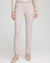 Shop Chico's Petite Brigitte Faux Pearl Slim Ankle Pants In Helium Size 16p/18p |