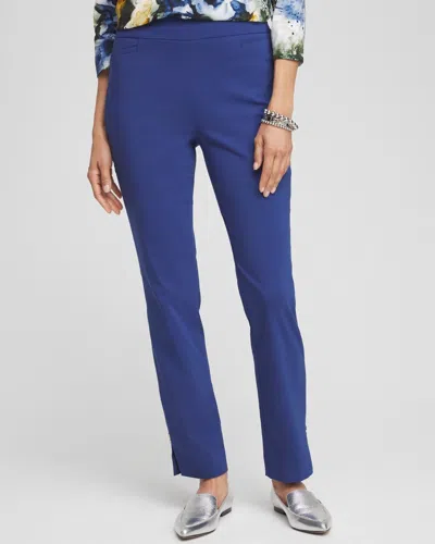 Chico's Petite Brigitte Rivet Slit Ankle Pants In Dark Harbor Size 16p/18p |
