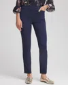 Chico's Petite Brigitte Slim Ankle Pants In Blue