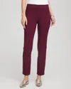 Chico's Petite Brigitte Slim Ankle Pants In Deep Chianti