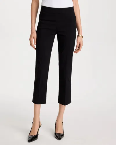 Chico's Petite Brigitte Slim Pull-on Crop Pants In Black