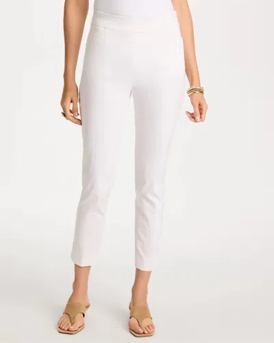 Chico's Petite Brigitte Slim Pull-on Ankle Pants In White