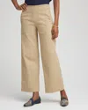 Chico's Petite Brigitte Utility Wide-leg Cropped Pants In Brown