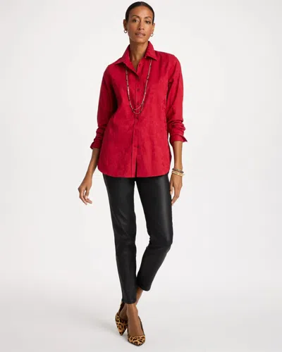 Chico's Petite Coated Skinny Ankle Jeans In Black
