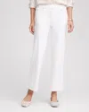 Chico's Petite Cropped No Stain Pull-on Jeggings In White Size 14p |  In Alabaster