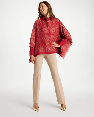 Chico's Petite Emme Slim Bootcut Ponte Pants In Champagne Fizz In Neutral