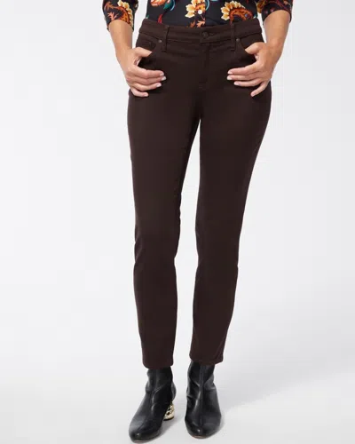 Chico's Petite Girlfriend Slim Ankle Jeans In Brown Size 8p/10p |  In Cocoa Bean